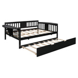 Mid-Century Inspired Full size Daybed with Trundle Bed, Sofa Bed