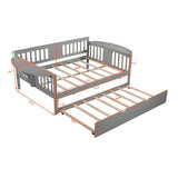 Mid-Century Inspired Full size Daybed with Trundle Bed, Sofa Bed