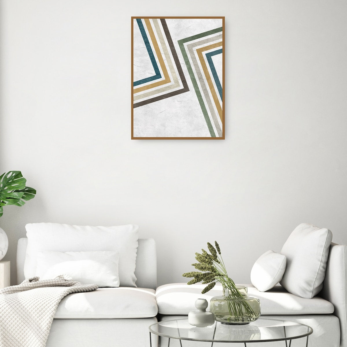 Mid Century Lines II By Studio Arts Canvas Art Print