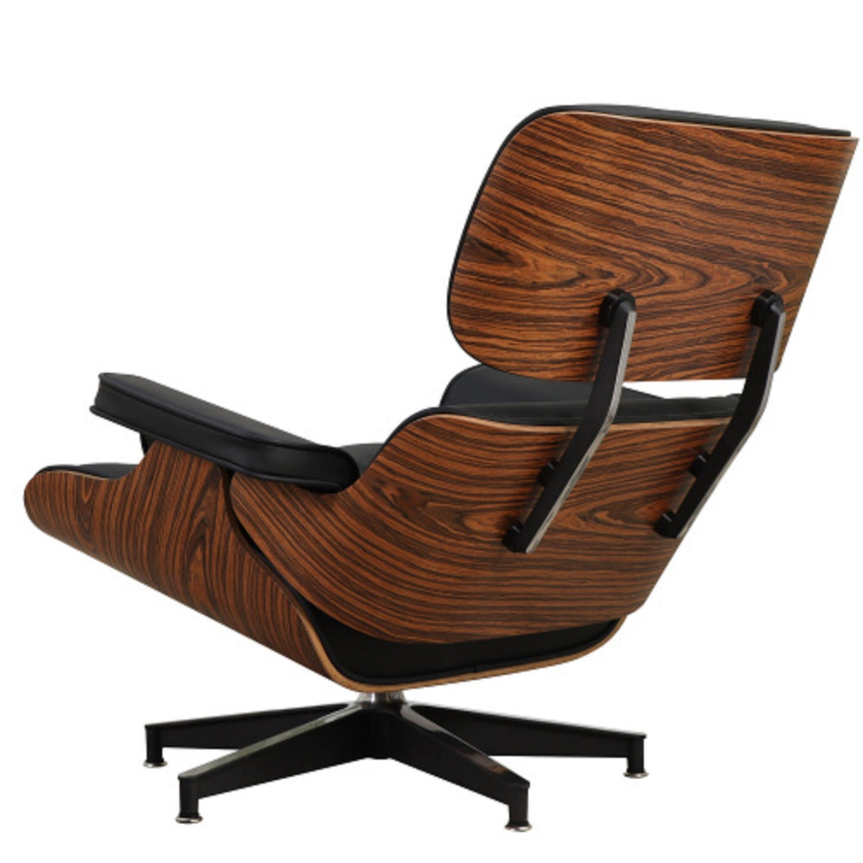 Mid Century Lounge Chair with Ottoman,Modern Arm Chair Classic Design,Plywood Wood with Top Grain Leather Recliner Chair