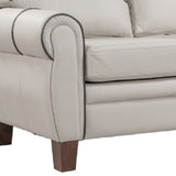 Mid-Century Loveseat Classic Upholstered Couch with Rolled Arm for Home or Office (loveseat)
