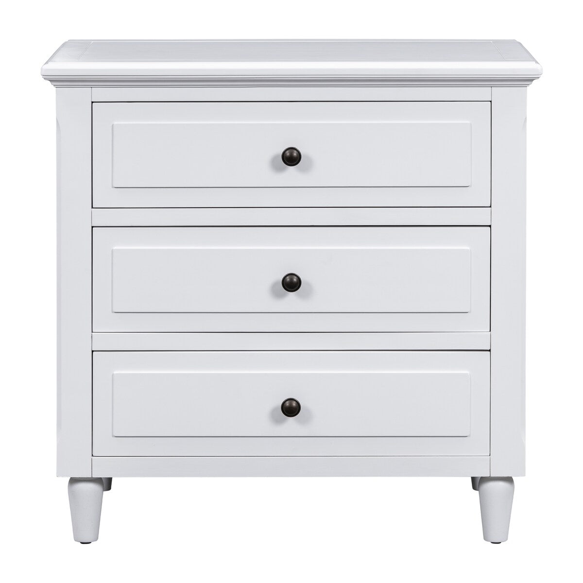 Mid-Century Modern 3-Drawer Dresser Nightstand Storage Wood Cabinet,Multi-scene Use