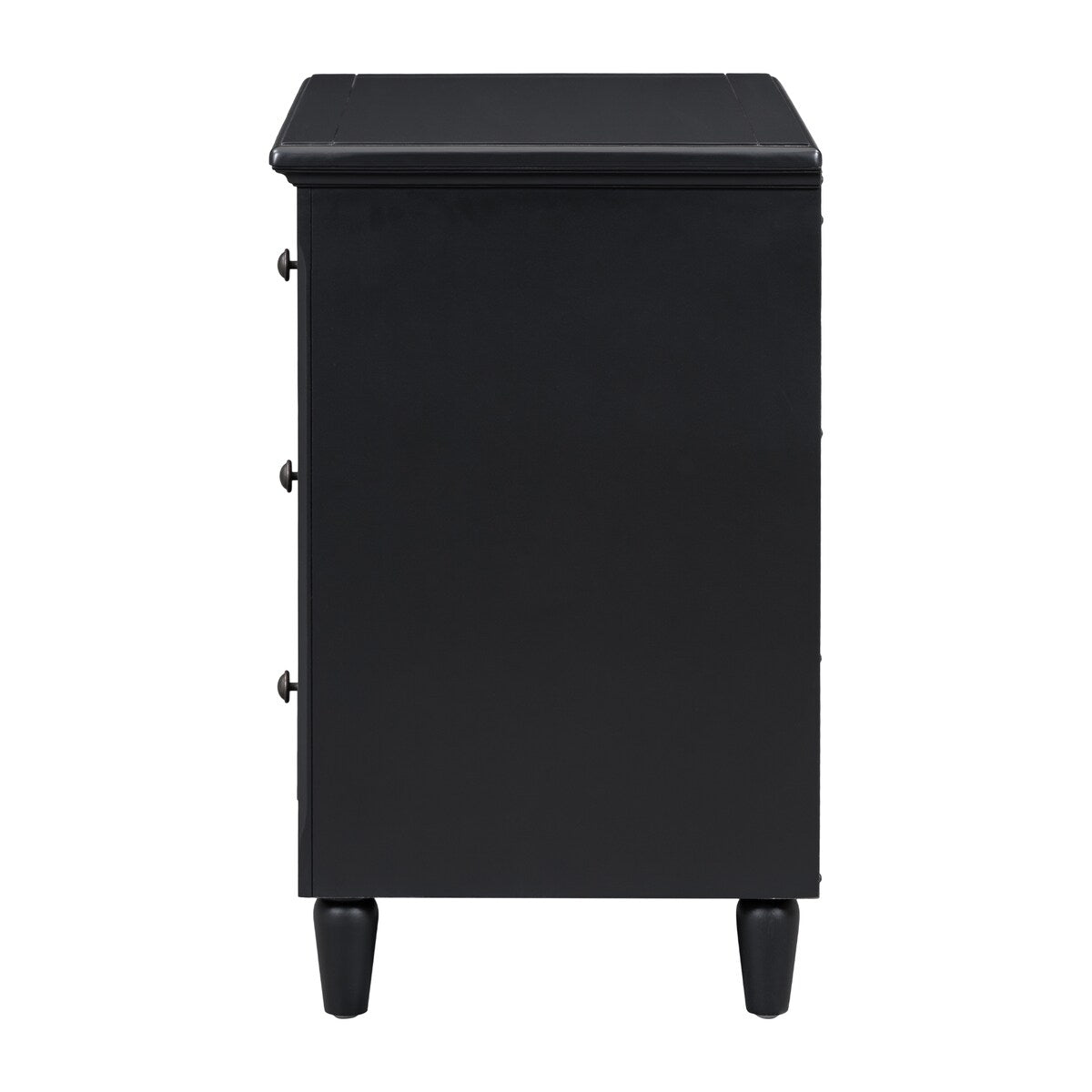 Mid-Century Modern 3-Drawer Dresser Nightstand Storage Wood Cabinet,Multi-scene Use