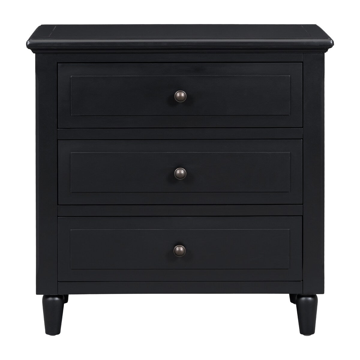 Mid-Century Modern 3-Drawer Dresser Nightstand Storage Wood Cabinet,Multi-scene Use