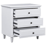 Mid-Century Modern 3-Drawer Dresser Nightstand Storage Wood Cabinet,Multi-scene Use