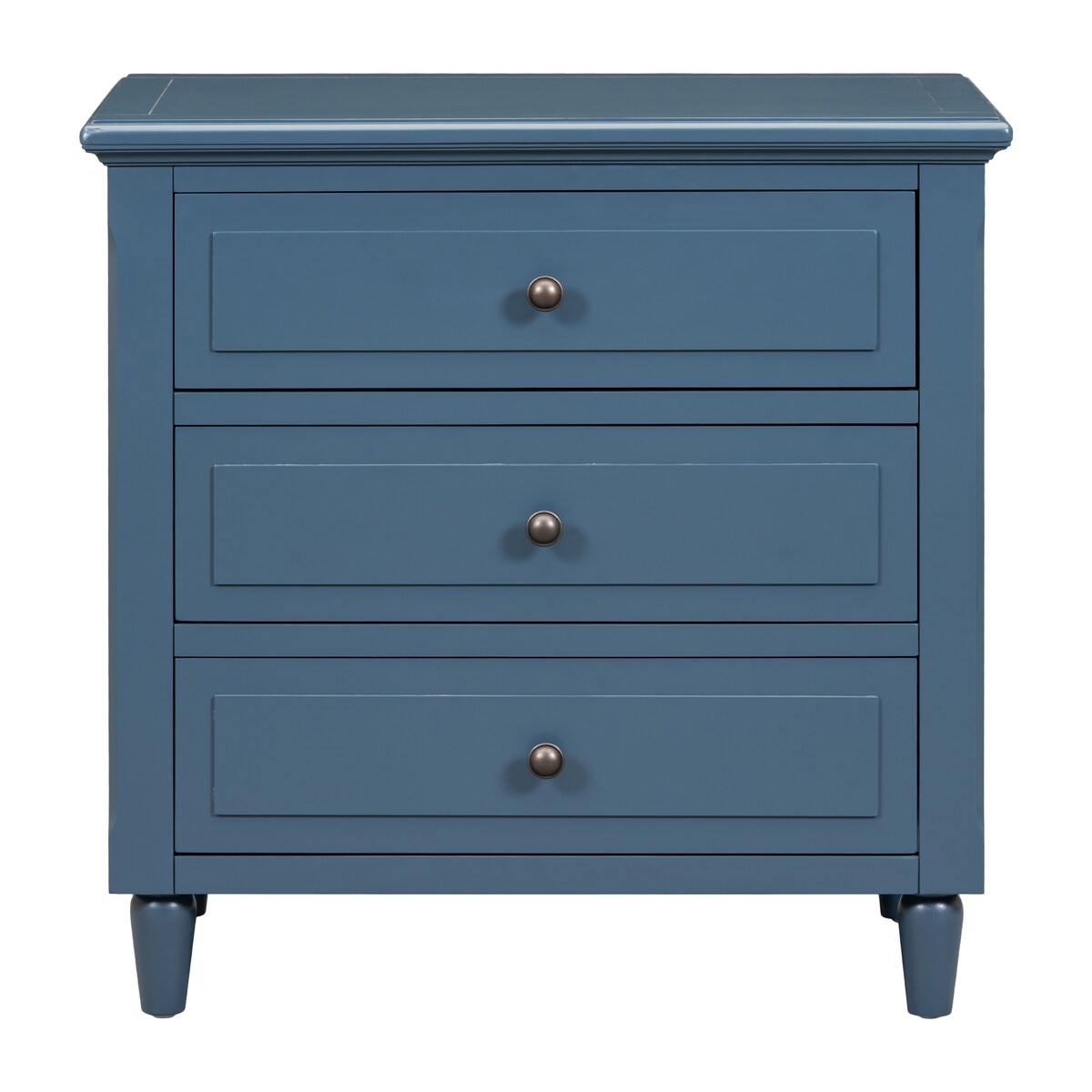 Mid-Century Modern 3-Drawer Dresser Nightstand Storage Wood Cabinet,Multi-scene Use