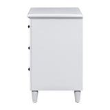Mid-Century Modern 3-Drawer Dresser Nightstand Storage Wood Cabinet,Multi-scene Use