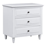 Mid-Century Modern 3-Drawer Dresser Nightstand Storage Wood Cabinet,Multi-scene Use