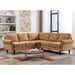 Mid-Century Modern 3-piece Modular L-Shape Sectional Sofa