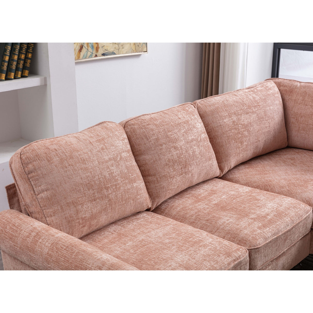 Mid-Century Modern 3-piece Modular L-Shape Sectional Sofa