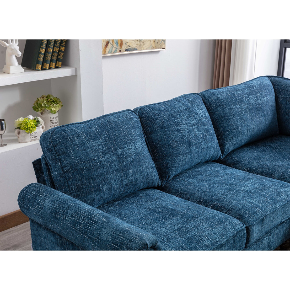 Mid-Century Modern 3-piece Modular L-Shape Sectional Sofa
