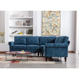Mid-Century Modern 3-piece Modular L-Shape Sectional Sofa