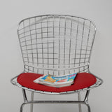 Mid Century Modern Chrome Wire Counter Stool (Set of 2) - N/A