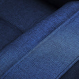 Mid-Century Modern Loveseat Pillow Back Fabric Upholstered Sofas