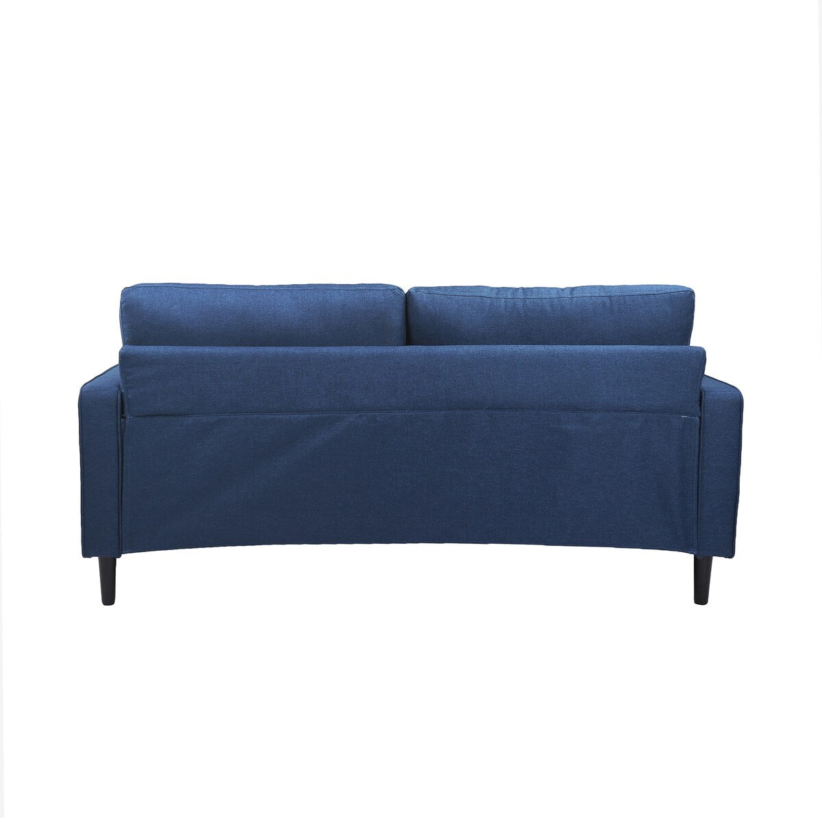 Mid-Century Modern Loveseat Pillow Back Fabric Upholstered Sofas
