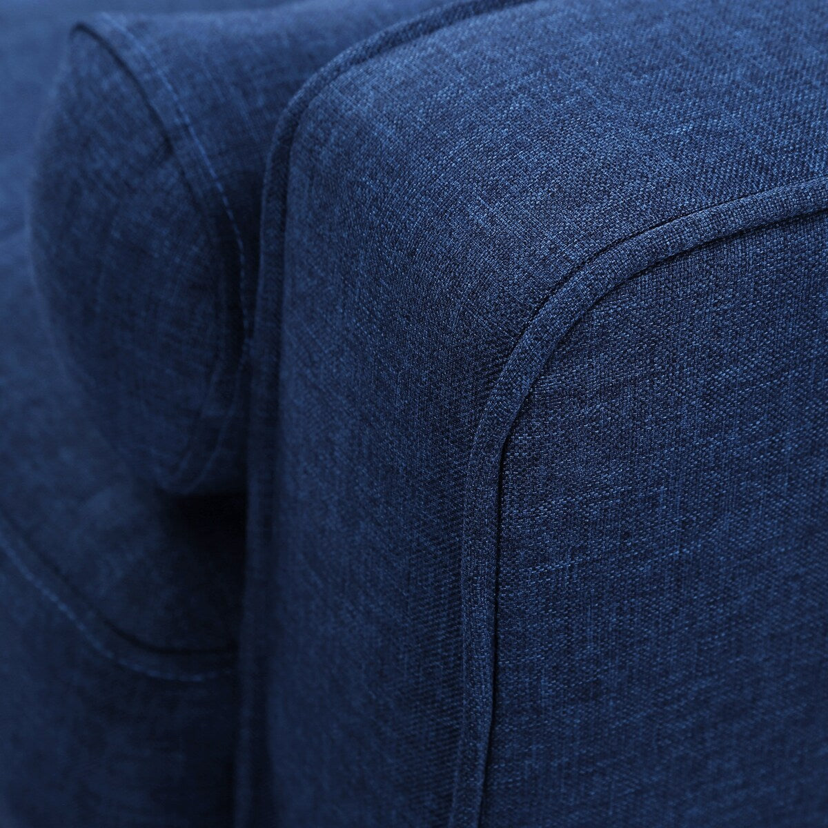 Mid-Century Modern Loveseat Pillow Back Fabric Upholstered Sofas