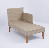 Mid-Century Modern Outdoor Patio Sectional Sofa Set Outdoor Furniture Set