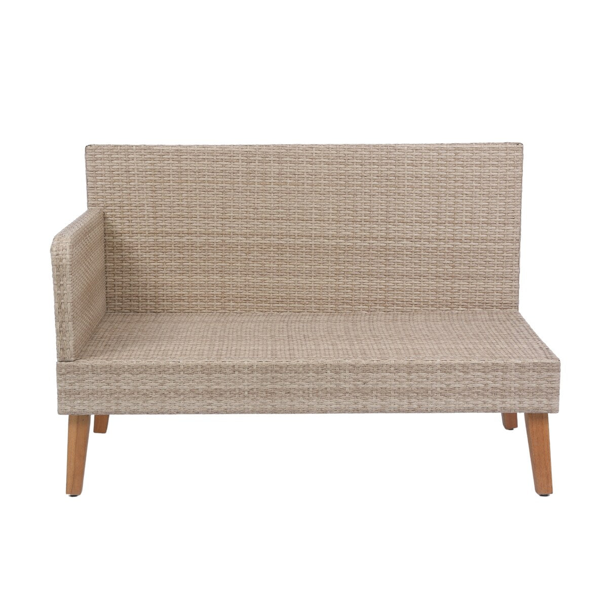 Mid-Century Modern Outdoor Patio Sectional Sofa Set Outdoor Furniture Set