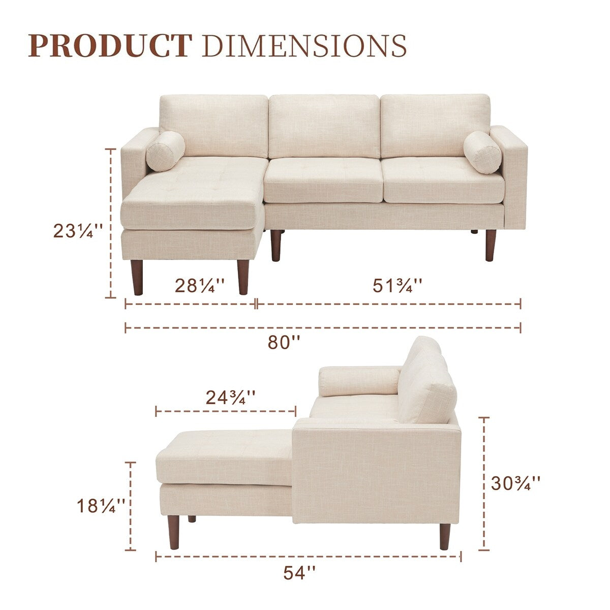 Mid Century Modern Sectional Sofa