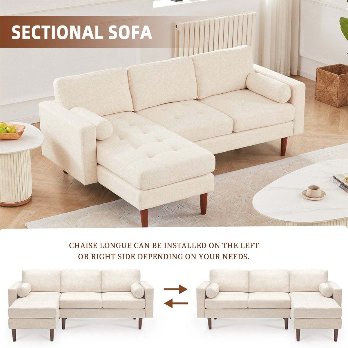 Mid Century Modern Sectional Sofa