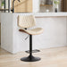 Mid Century Modern Walnut 360 Swivel Bar Stools Set of 4