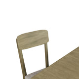 Mid-Century Style 6-Piece Dining Table Setwith Bench