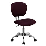 Mid-back Mesh Padded Swivel Task Office Chair with Chrome Base