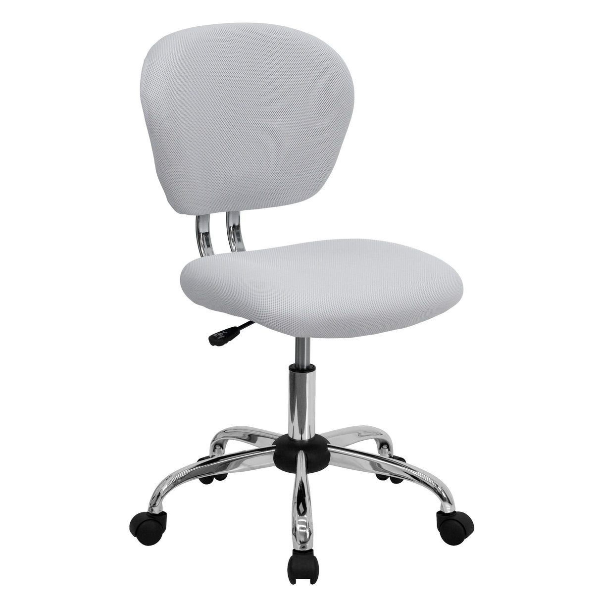 Mid-back Mesh Padded Swivel Task Office Chair with Chrome Base