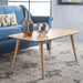 Mid-century Coffee Table, Rubber Wood Material, Suitable for Living Room, Office, and Dining Room
