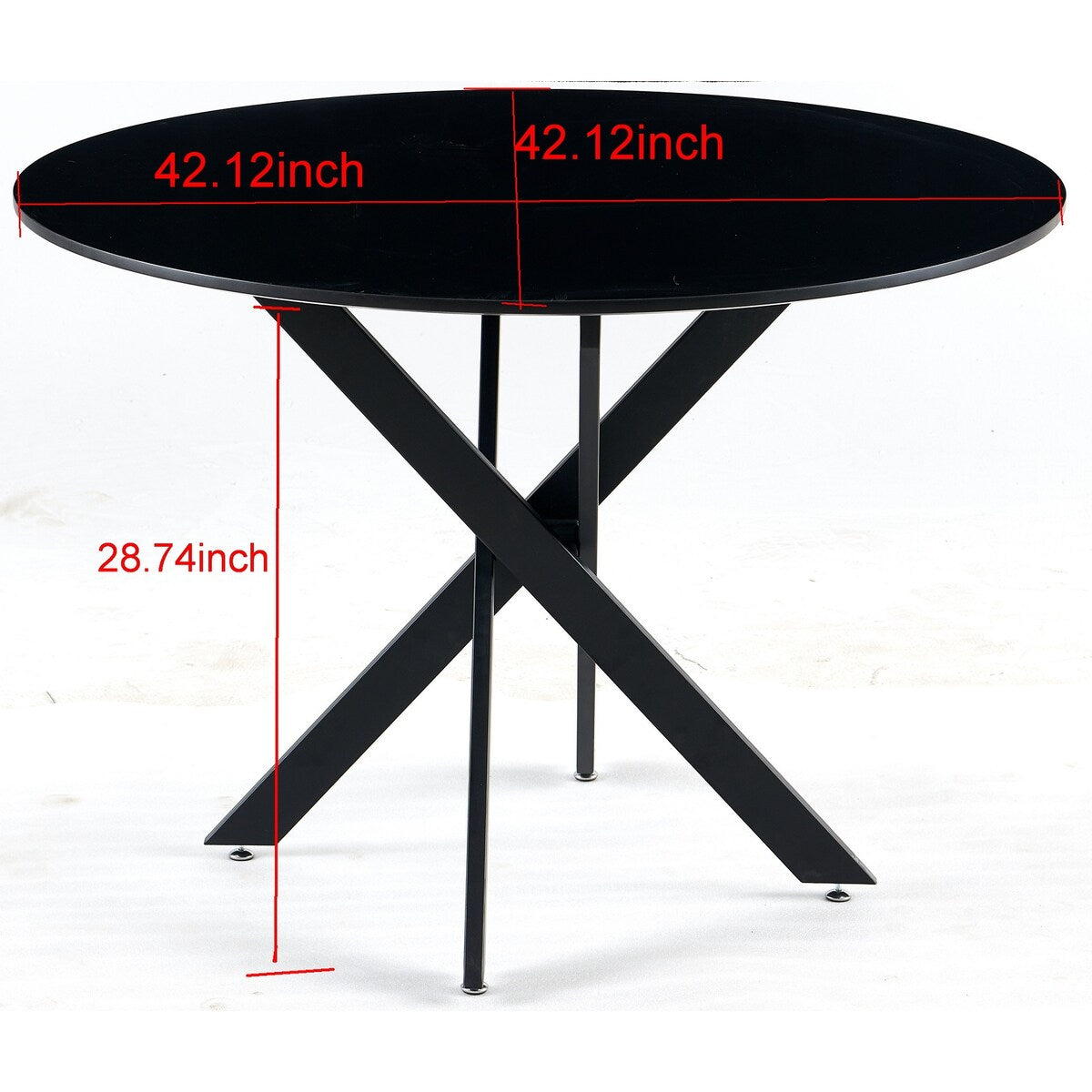 Mid-century Dining Table With Round Table Top Pedestal Dining Table