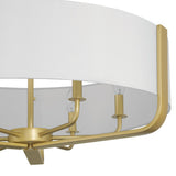 Mid-century Modern 6-light Drum Chandelier - 28.87