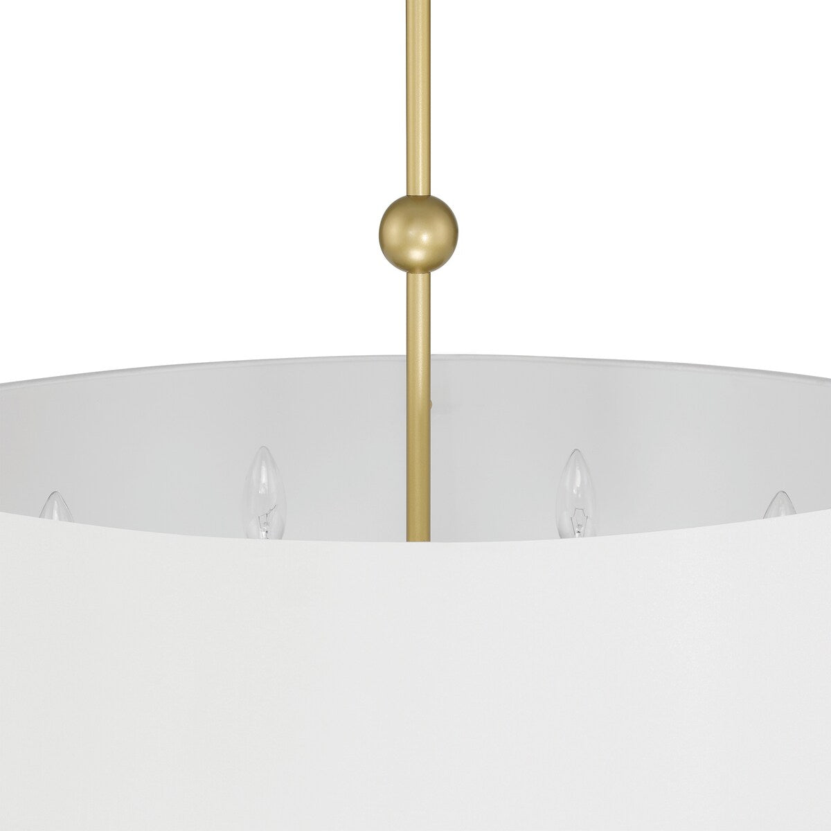 Mid-century Modern 6-light Drum Chandelier - 28.87