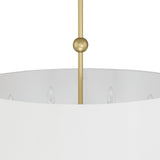 Mid-century Modern 6-light Drum Chandelier - 28.87