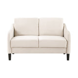 Mid-century Modern Upholstered Velvet Sofa Set with Armchair, Loveseat, 3-Seater Sofa