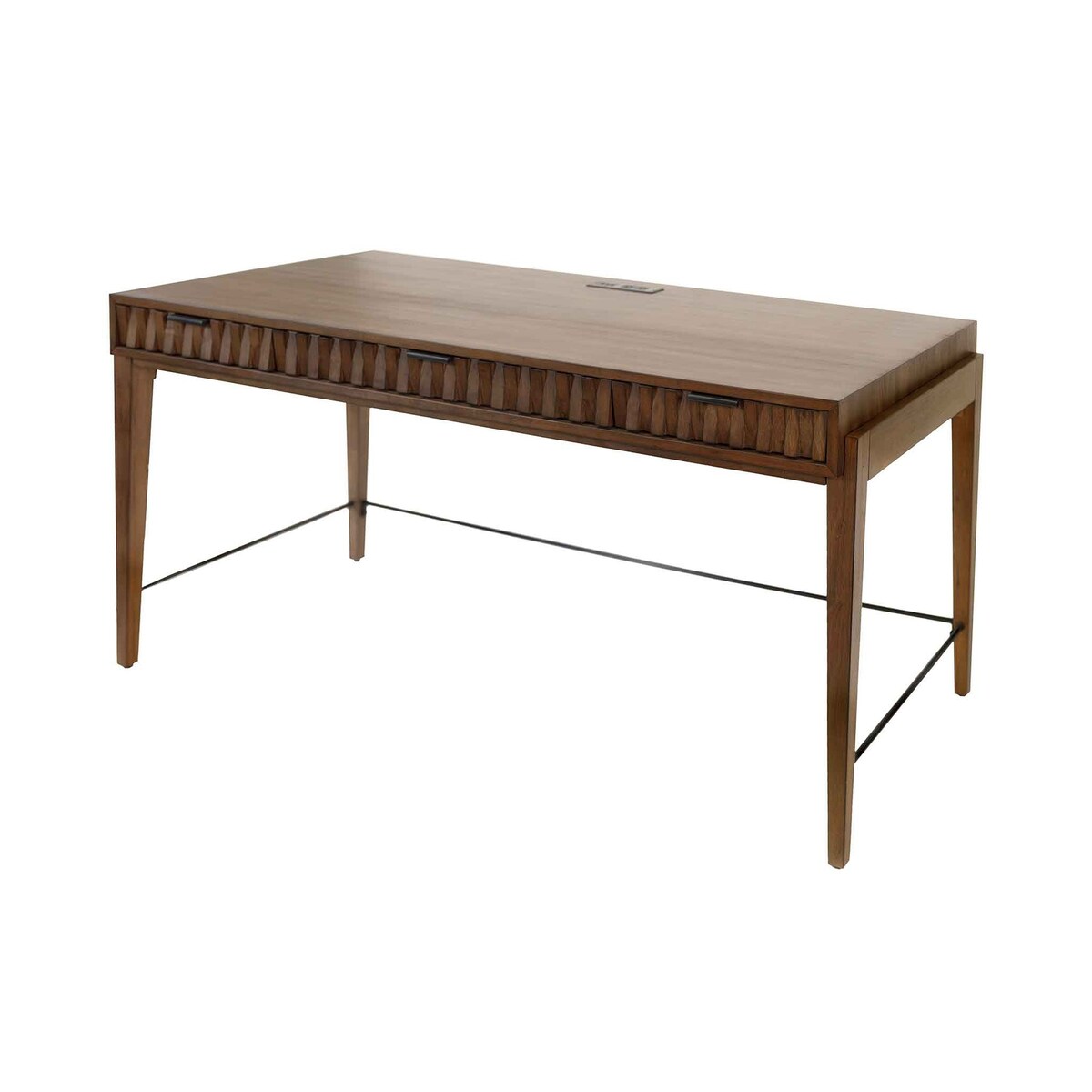 Mid-century Modern Writing Desk, Office Desk, Brown