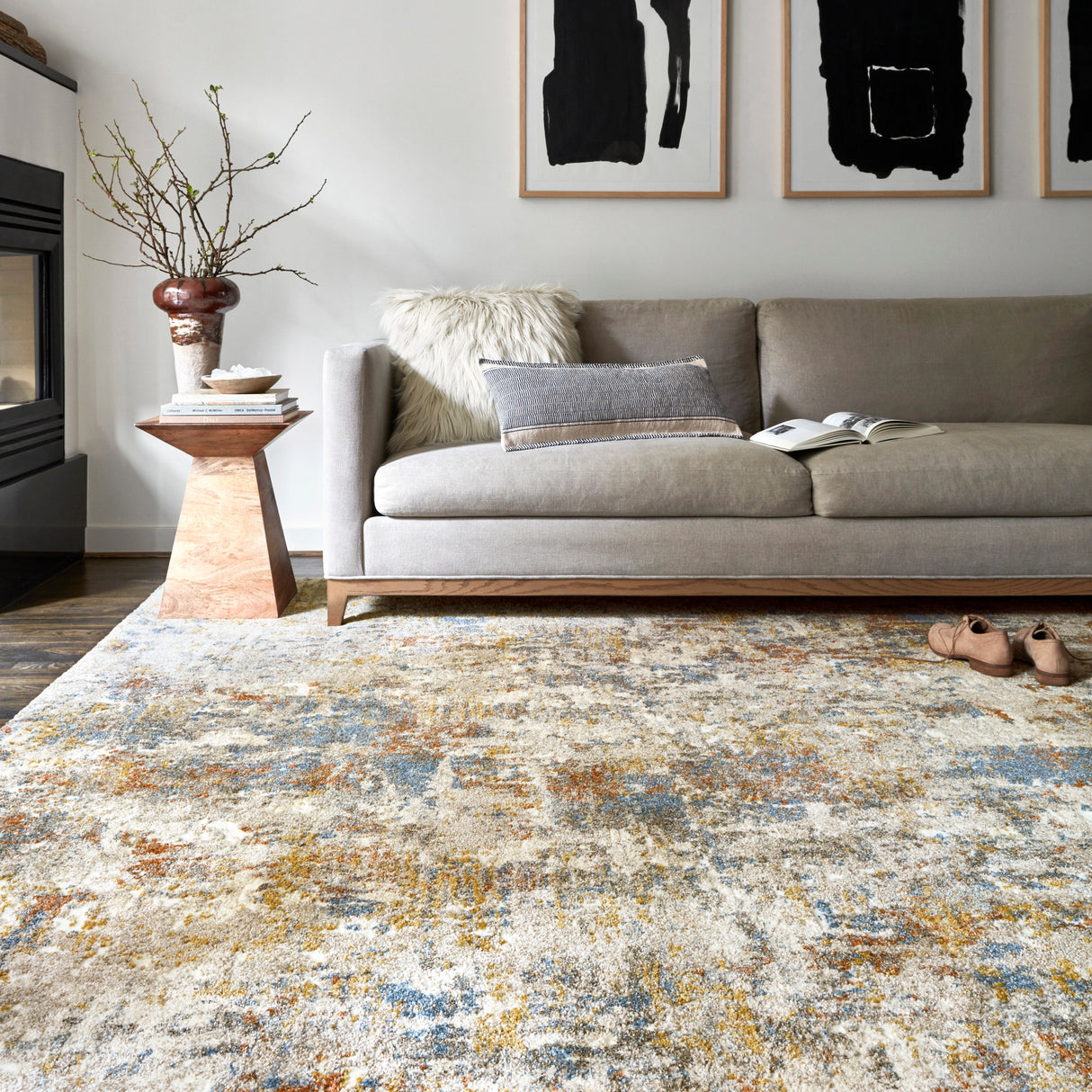 Alexander Home Mid-Century Modern Abstract Area Rug