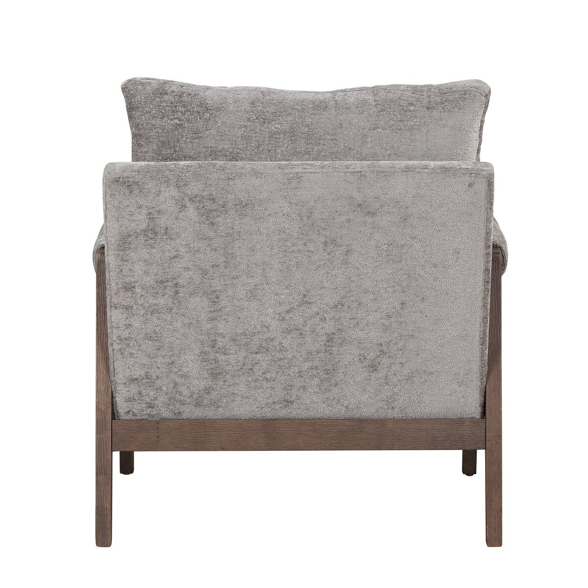 Mid-century modern velvet upholstered chair, lounge chair with padded seat cushion for living room, bedroom, studio