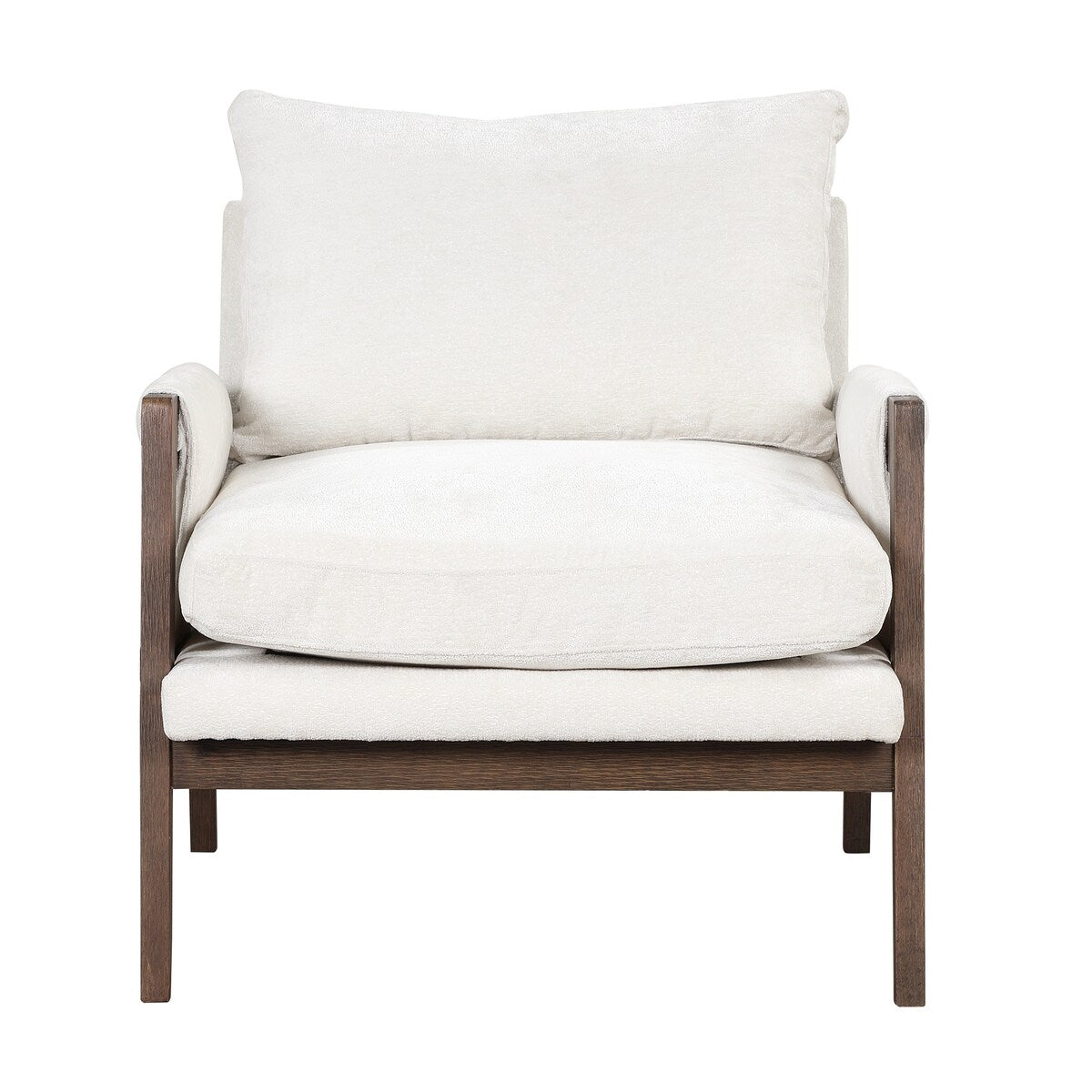 Mid-century modern velvet upholstered chair, lounge chair with padded seat cushion for living room, bedroom, studio