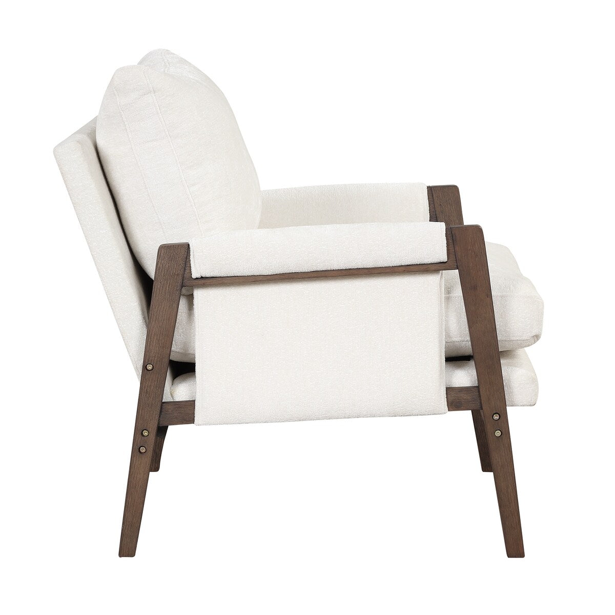 Mid-century modern velvet upholstered chair, lounge chair with padded seat cushion for living room, bedroom, studio