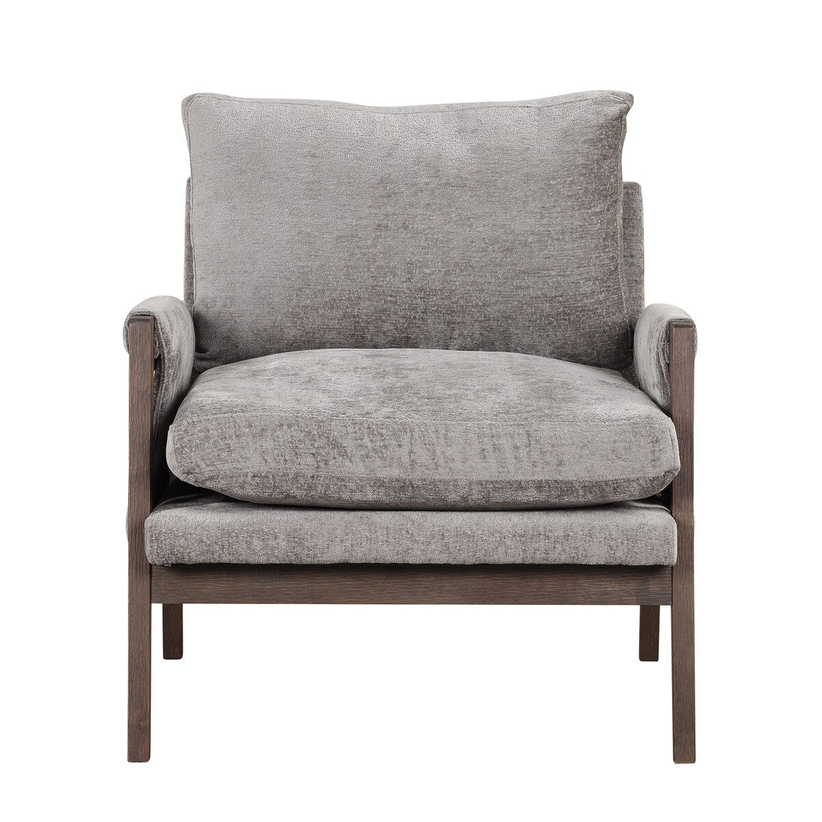Mid-century modern velvet upholstered chair, lounge chair with padded seat cushion for living room, bedroom, studio