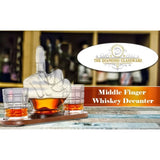 Middle Finger Whiskey Decanter Set - Middle Finger