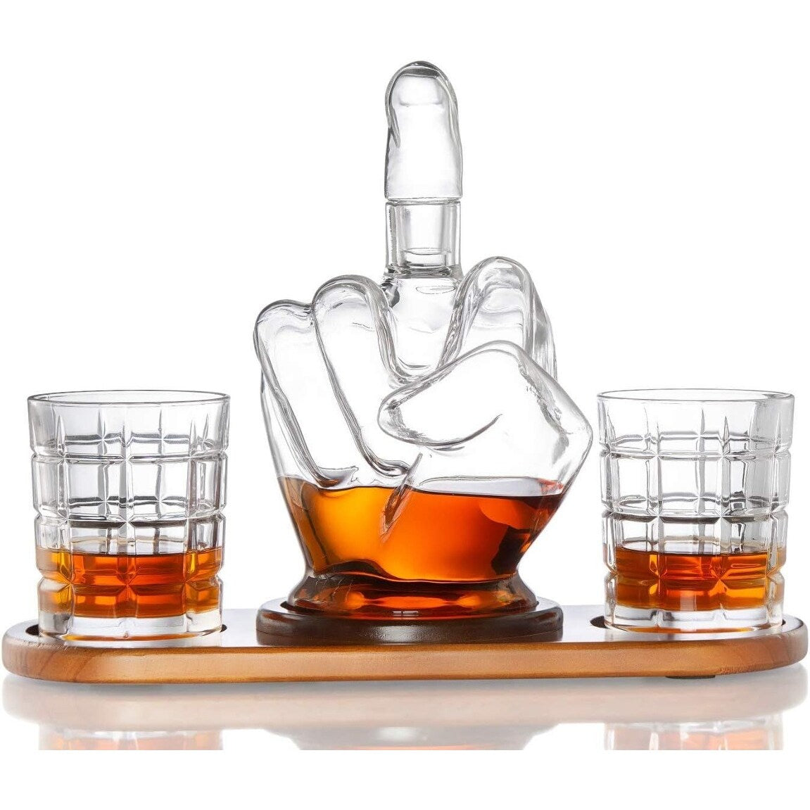 Middle Finger Whiskey Decanter Set - Middle Finger