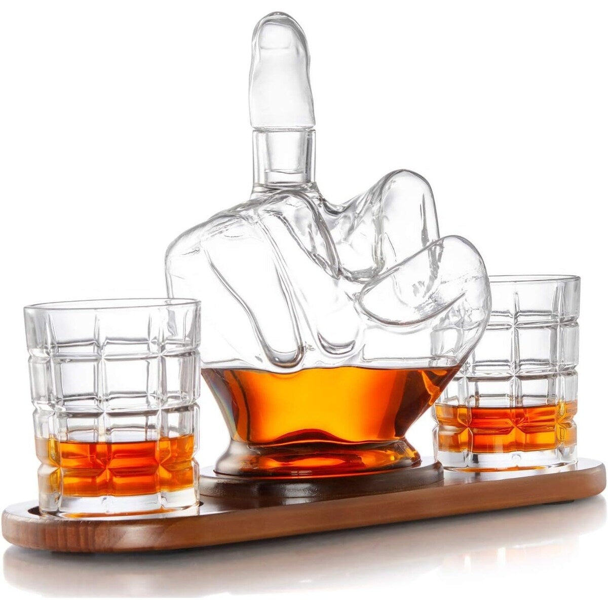 Middle Finger Whiskey Decanter Set - Middle Finger