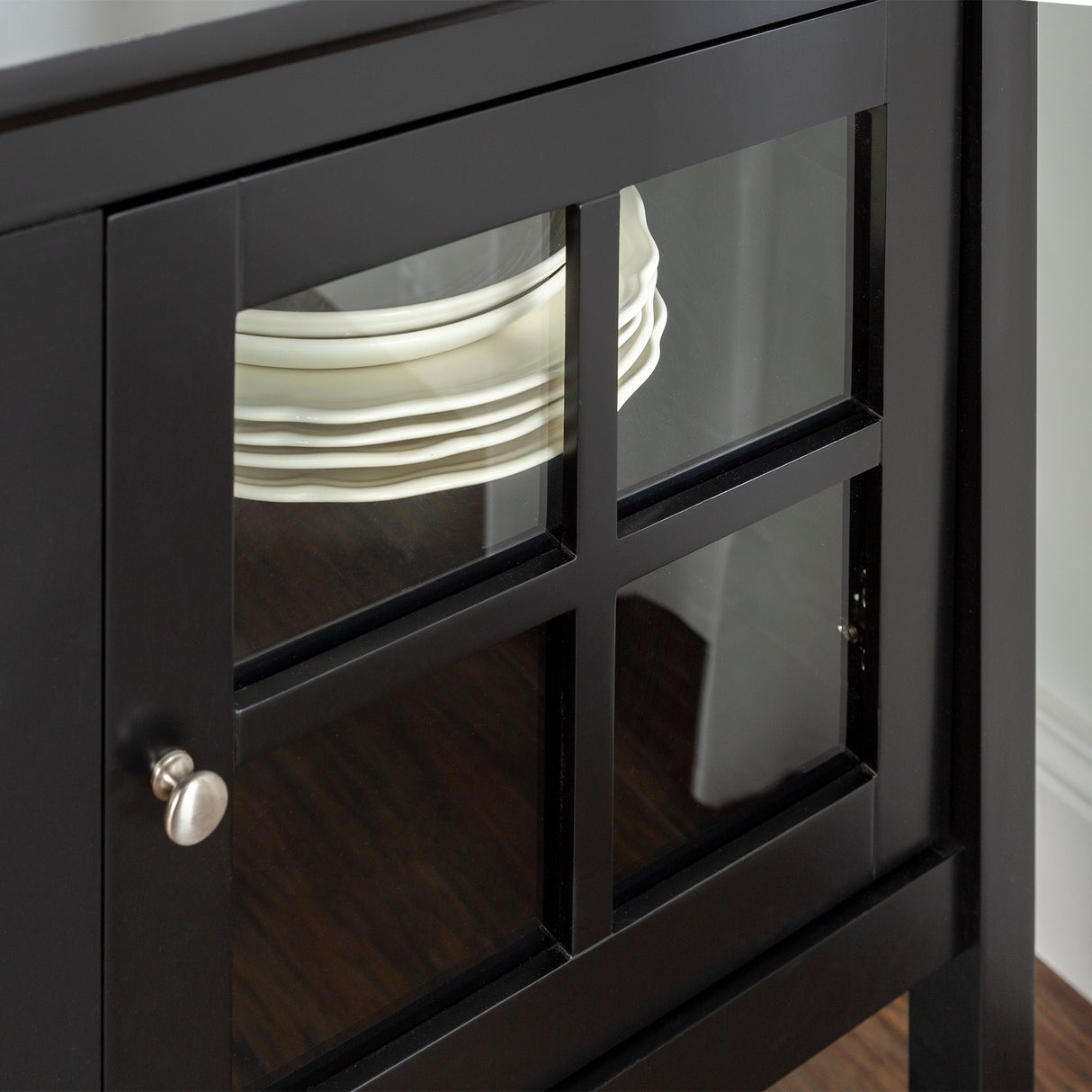 Middlebrook 52-inch Black Buffet Cabinet TV Console