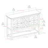 Middlebrook 52-inch Black Buffet Cabinet TV Console