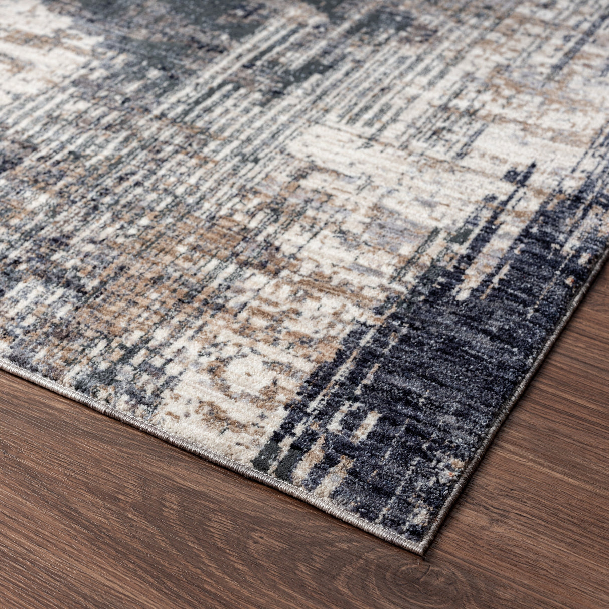 Midnight Abstract Area Rug