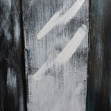 Midnight Aluminum - Layered Metal Wall Decor With Silver Foil Accents