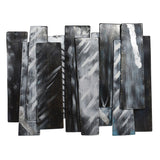 Midnight Aluminum - Layered Metal Wall Decor With Silver Foil Accents