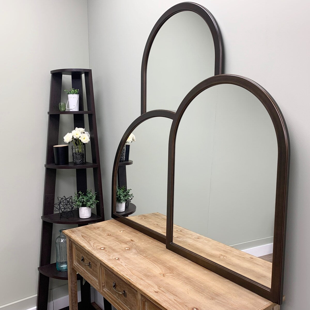 Mifflin Framed Vanity Mirror - Crescent Cathedral - 24.4x32.4