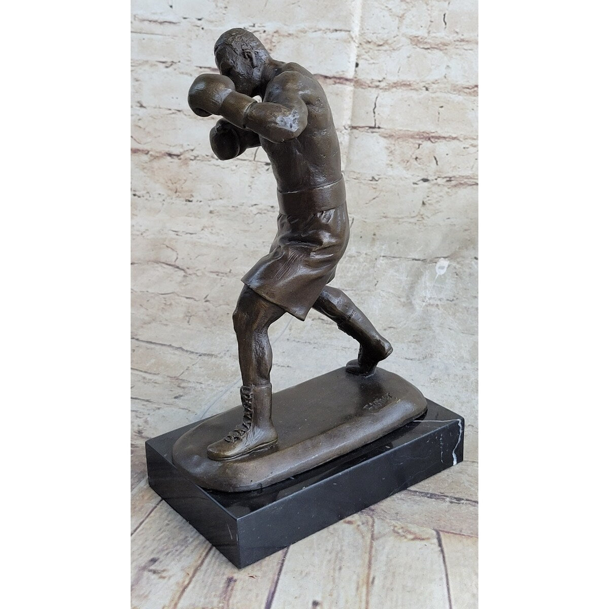 Mike Tyson Boxing Champ Boxer Bronze Sculpture Marble Base Statue Figurine Sale